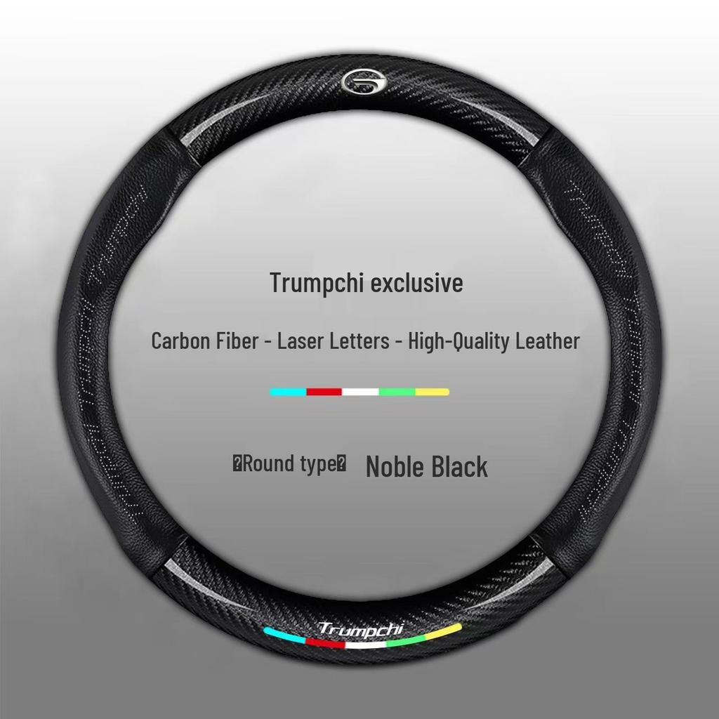 Genuine Leather Steering Wheel Cover for GAC Trumpchi GS4 GS3 GS5 AION V S Mei 580 GA4 GA6