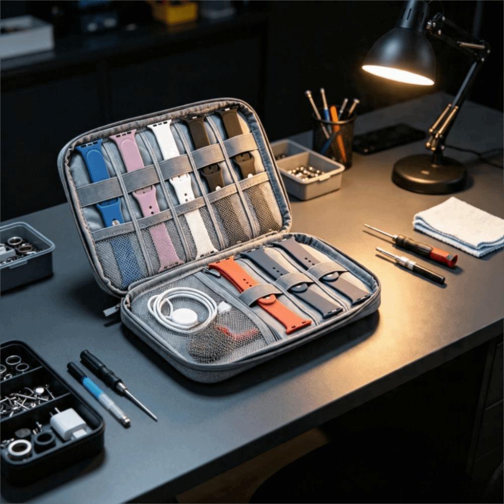 Multifunction Watchband Box Storage Bag Watchband Storage Box Watchband Storage Case Travel Use