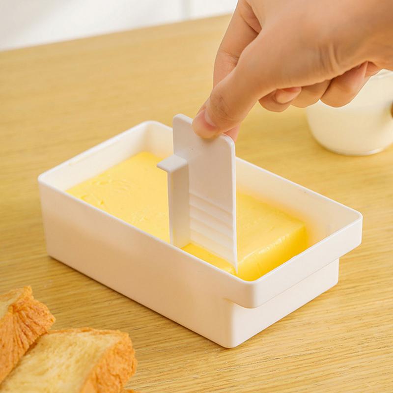 Butter Cutter Container Cheese Preservation Box Cheese Container With Cutter For Bakers Cooking Lovers Breakfast Table Baking