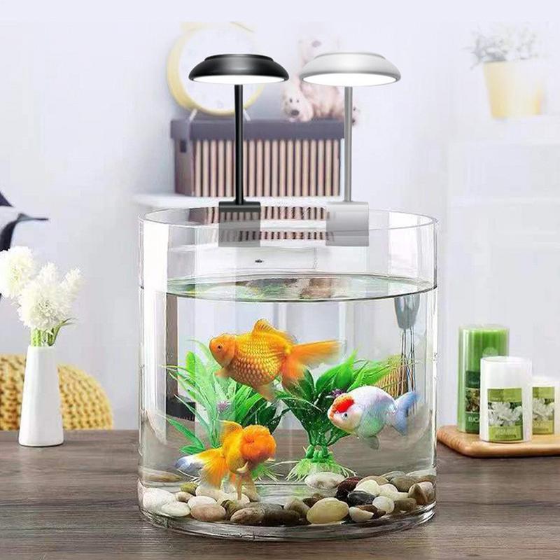 Clip On Aquarium Light LED Aquarium Light Fish Tank Lamp Adjustable Clamp 360 Degree Flexible Waterproof Aquarium Light Plant