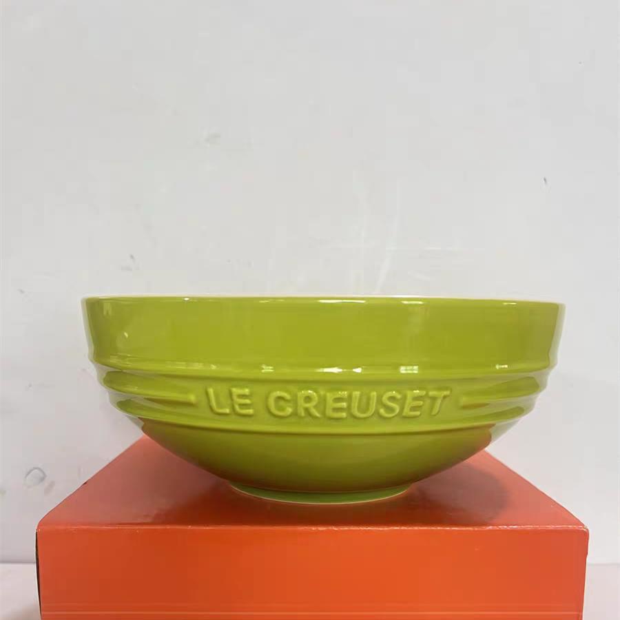 Large Capacity Ceramic Soup Face Bowl Salad Bowl Le Creuset Home Use Big Bowl French Style Dinnerware