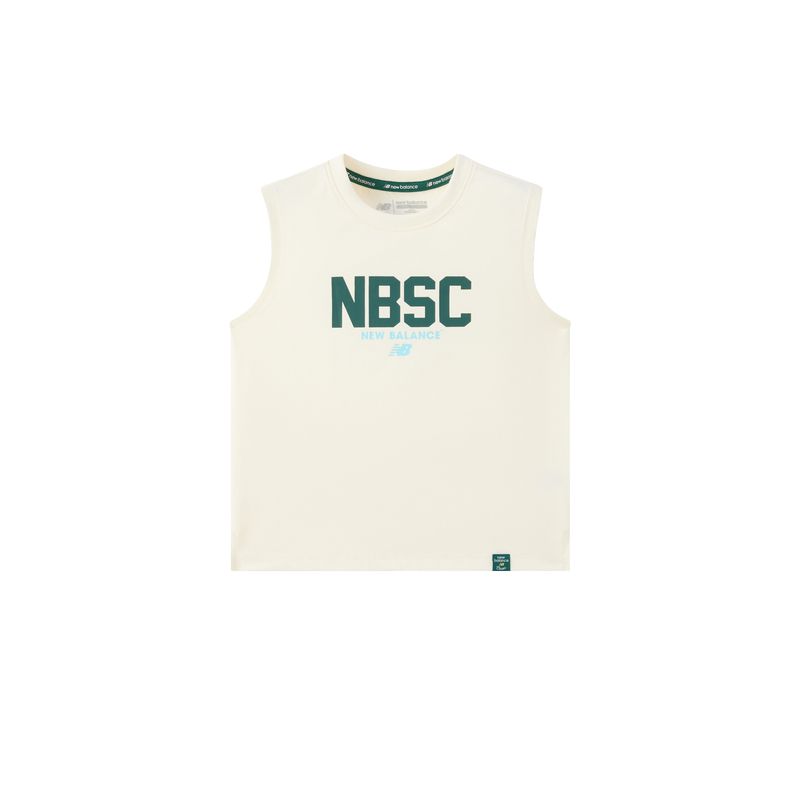 Детский топ New Balance NBSC Цвет: Слоновая кость Белый Для возраста 3-7 лет 7GF2E073-IV 120