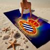 1 Toalla de Playa Estadio Espanyol - Suave, Microfibra Absorbente, Ligera, Ideal para la Playa, Fiestas, Viajes, Regalos para Fans de Camping