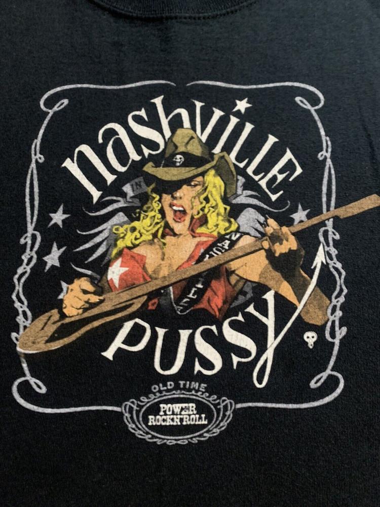 New Popular Nashville Pussy Black T-Shirt Cotton Full Size Unisex T-Shirt XXXXL