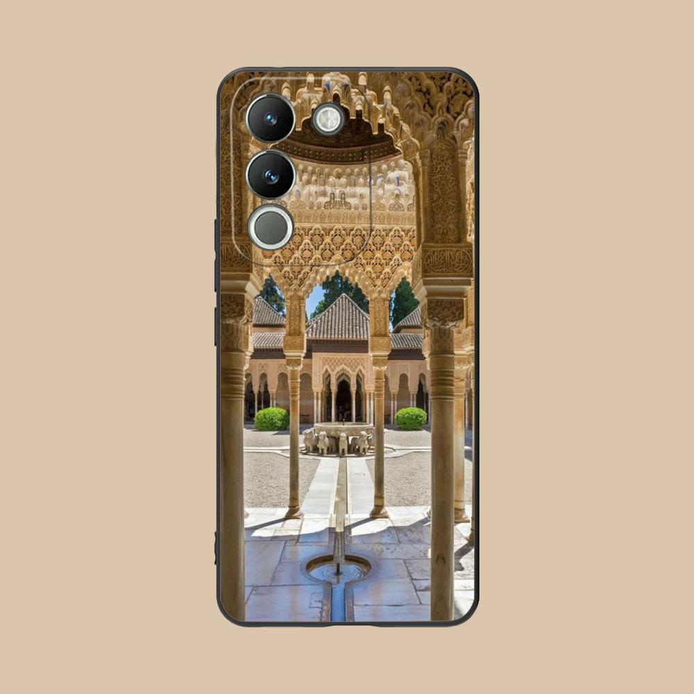 

Spain Alhambra Granada Matte TPU Mobile Phone Case for VIVO V60 V50 V40 V30 V29 V27 V25 V23 Pro Lite 5G Colorful Printing Cover vivo V23e