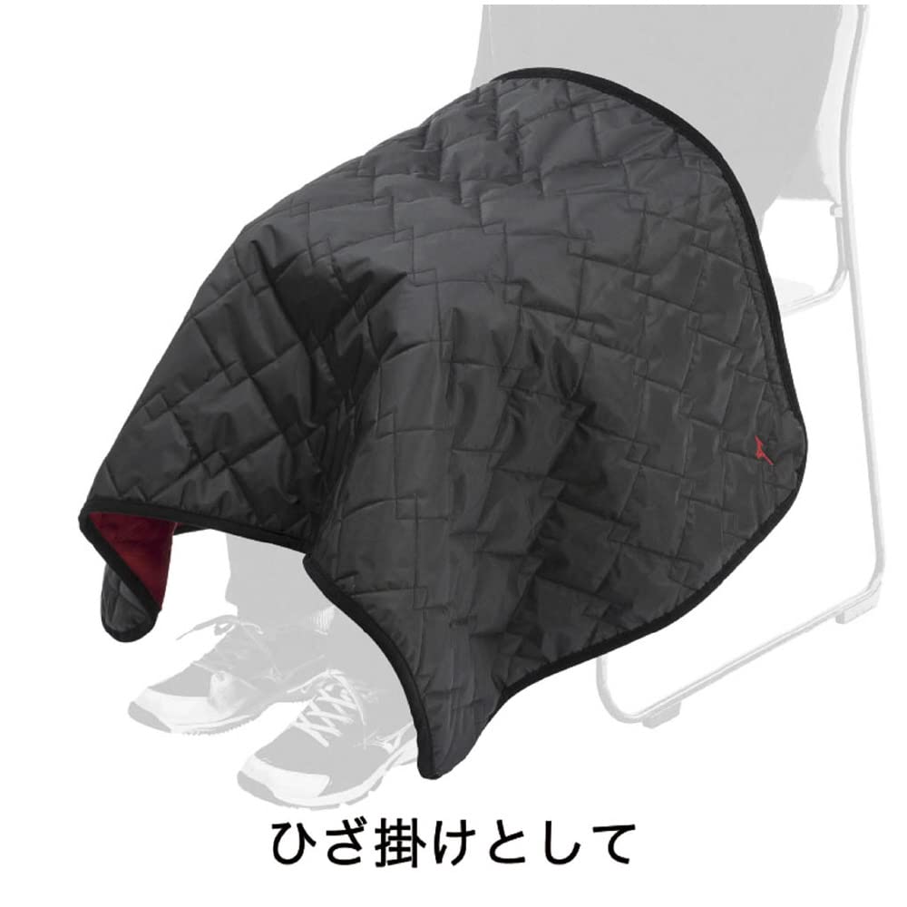 MIZUNO Baseball Fleece Blanket 12JY7X10 09 Black/Red