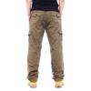 2025 Cargo Pants Men 100% Cotton Multiple Pockets Elastic Waist Casual Trousers Outdoor Hiking Climbing Mountains Men's Pants