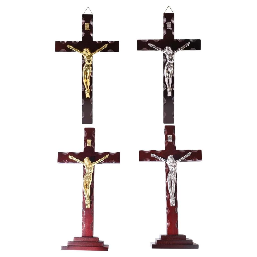 Wood Wall Crucifix Cross Jesus Crucifix for Thanksgiving Office Christmas