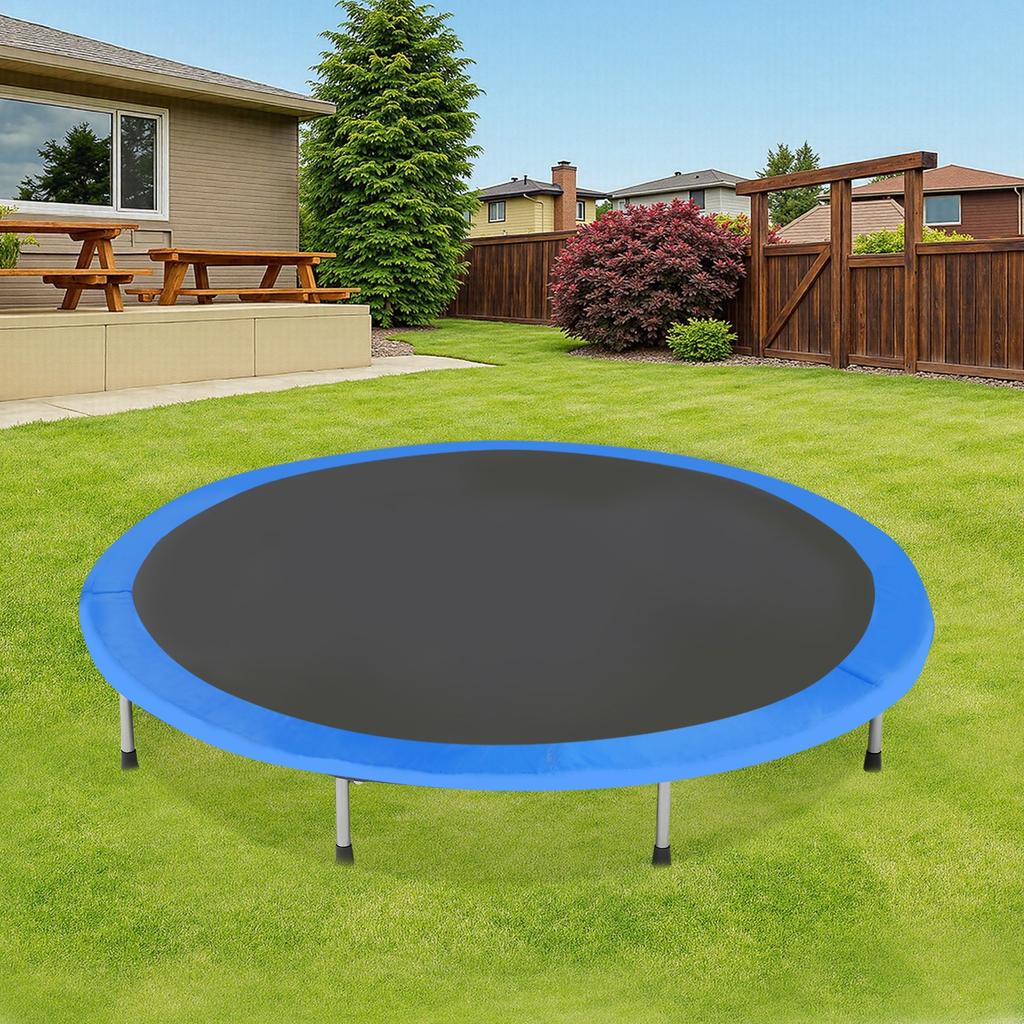 15FT Blue PVC Trampoline Safety Pad, Round Replacement Edge Cover for Springs Protection, Durable 4.5 Meter Outdoor Jump Mat