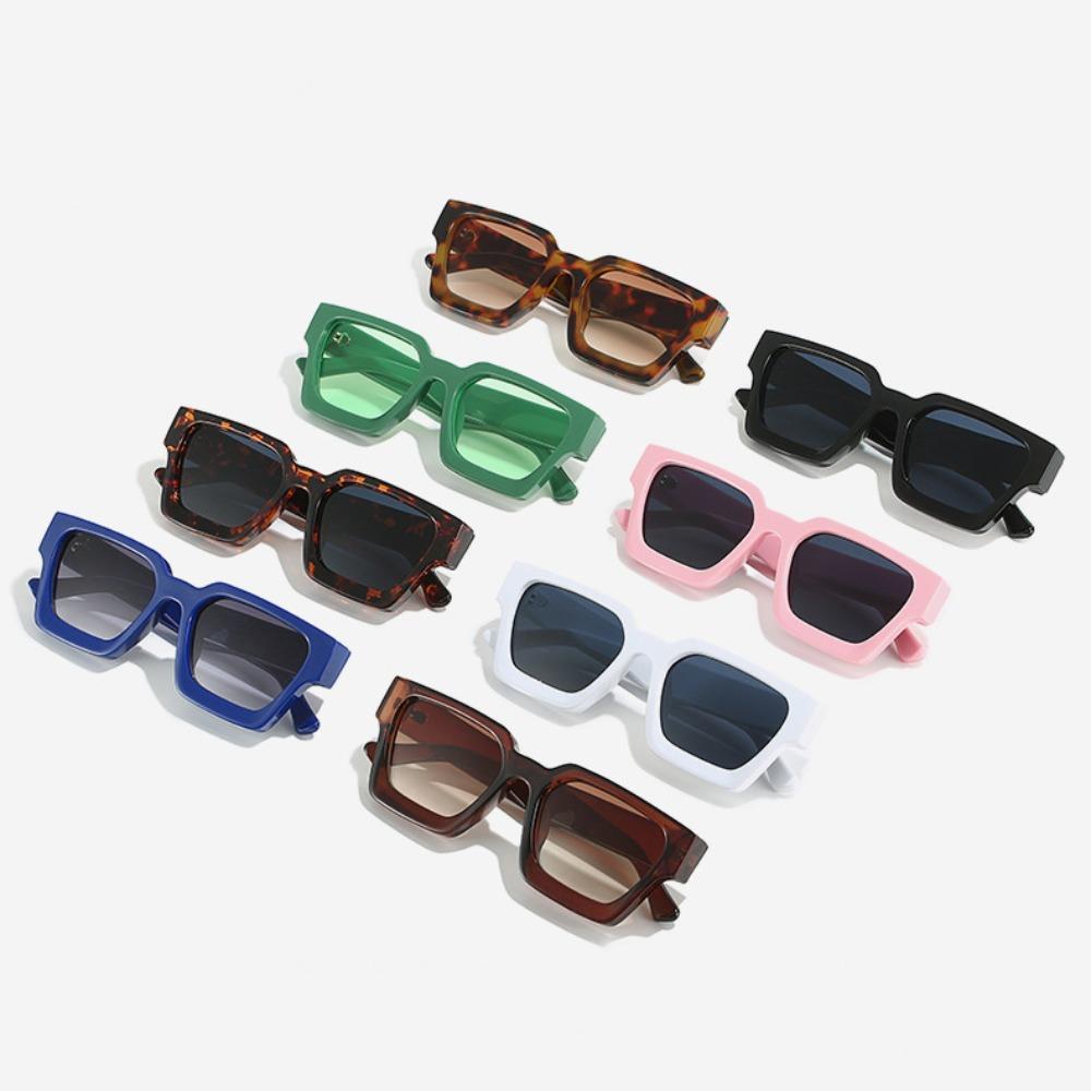 Lightweight Large Square Frame Sun Glasses Wide Legs Men UV400 Eyewear  Travel