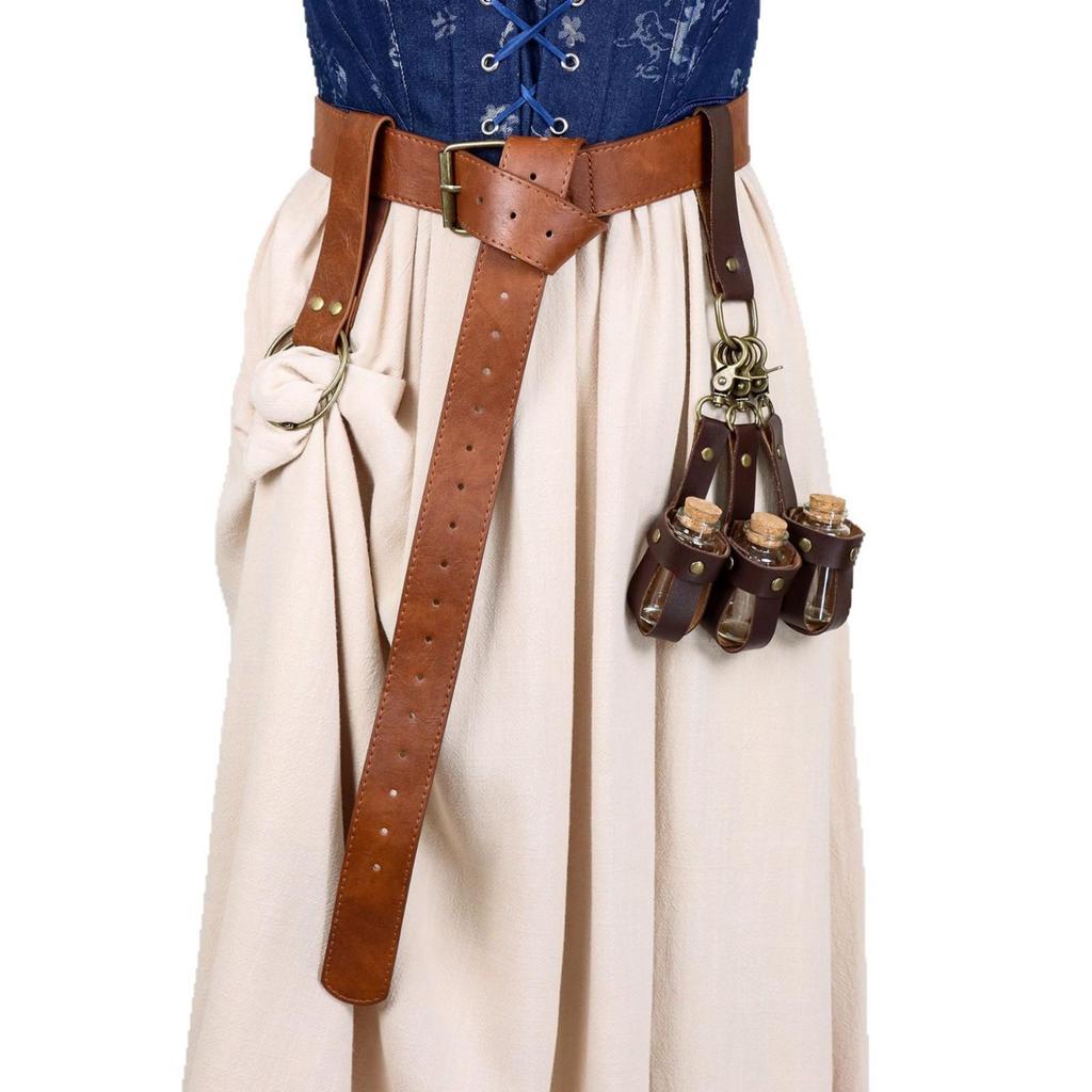Custodia in Pelle per Bottiglia dei Desideri Cosplay - Coperchio in Vetro per Pozione Magica Steam