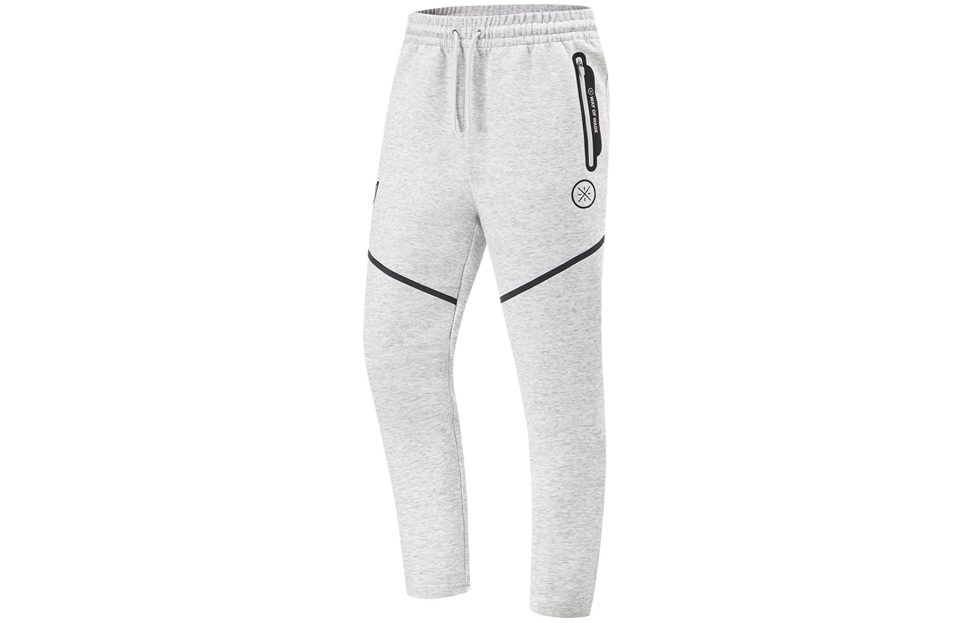 Li Ning Knitted Sweatpants Men s Heather Gray Stone Gray AKLT911-2 L