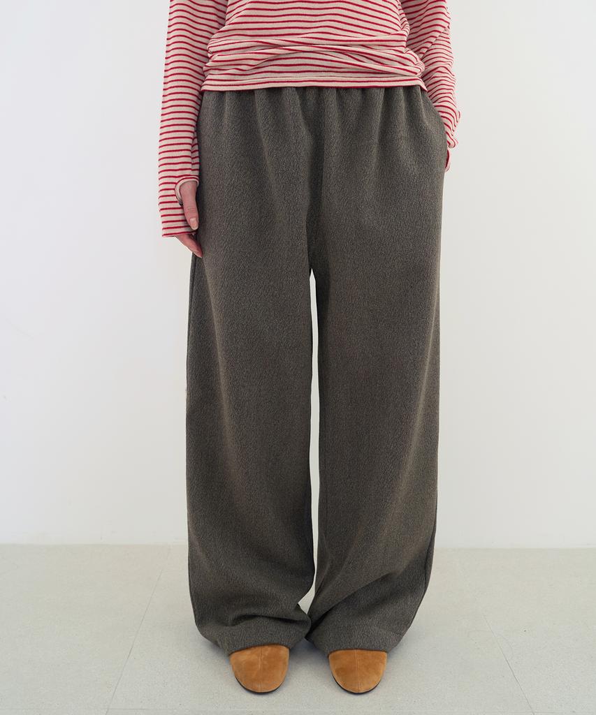 Julliapepe Daily Wool Banding Pants (Khaki)