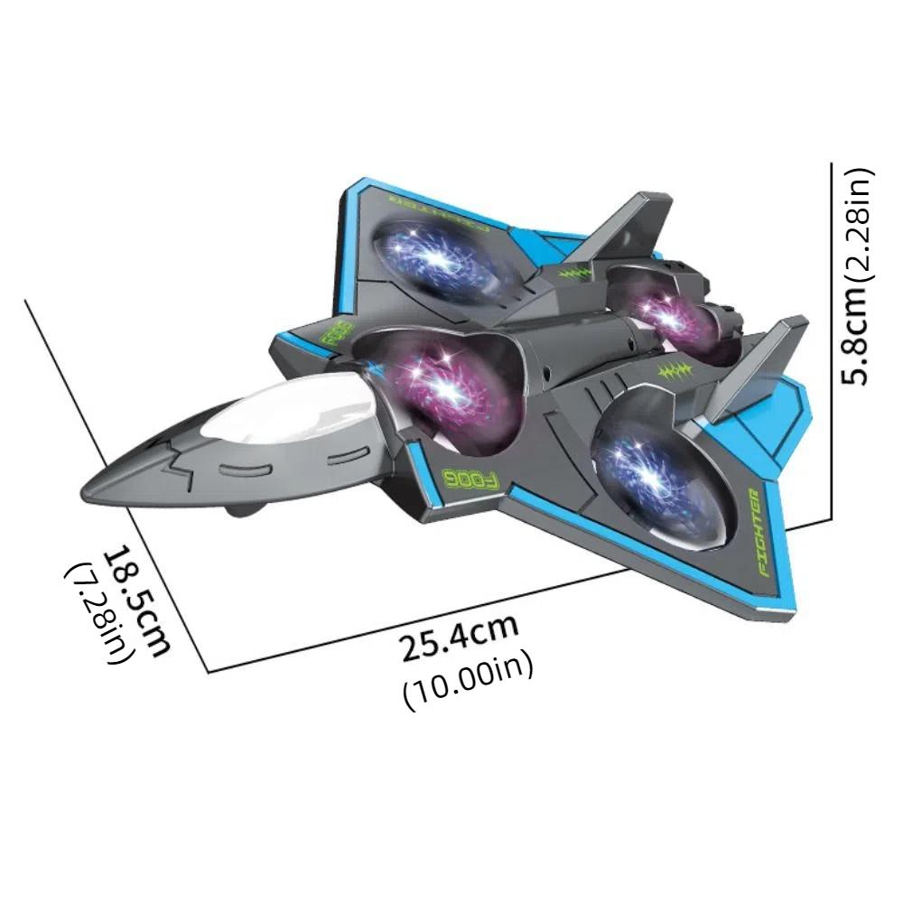 Rechargeable Remote Control Foam Fighter Gravity Sensing RC Hobby Jet Plane  Home Decor