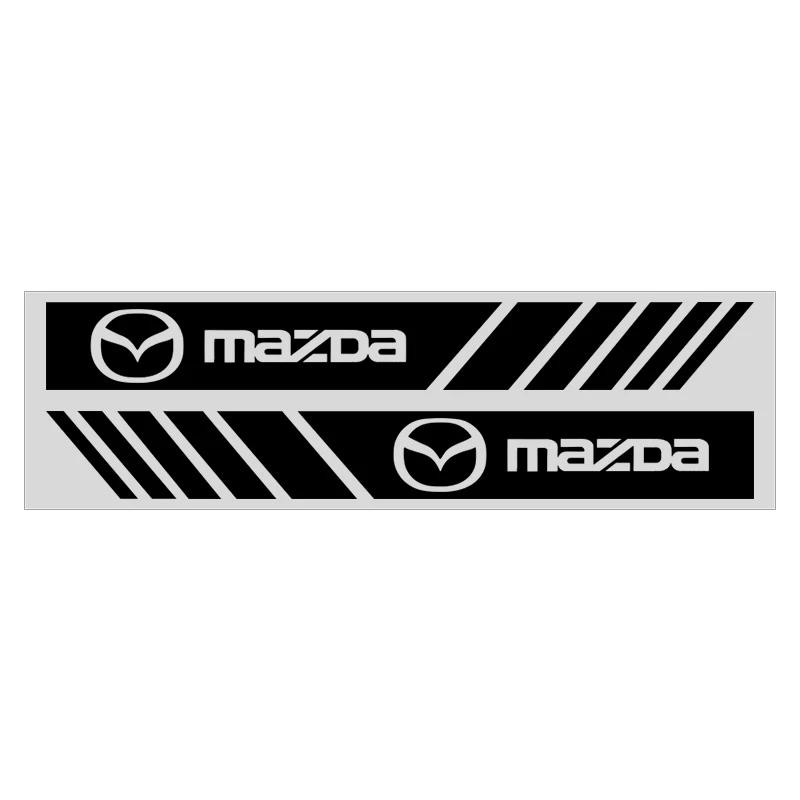 2pcs Car Badge Rearview Mirror Decoration Decals Stickers Auto Accessories for Mazda Axela Atenza Demio MS MPS 6 CX-3 CX-5 CX-8
