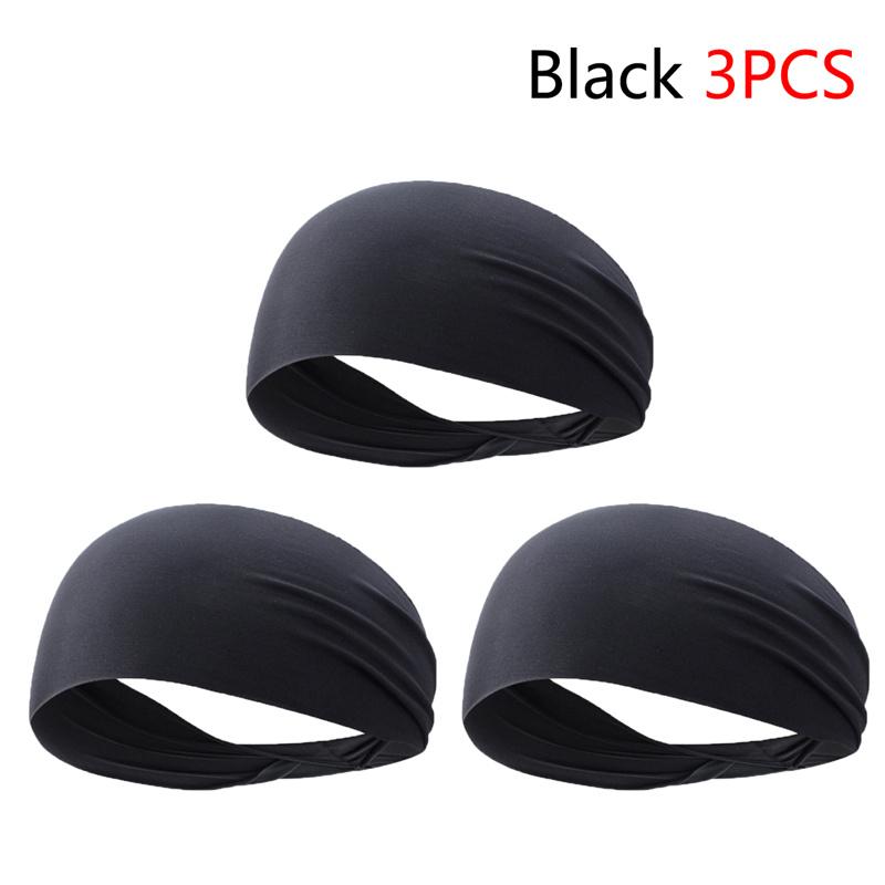 Elastic Sports Headbands Sweat Absorption Headdress Quick Dry Fitness Headband Anti-slip Breathable Sweatbands for Yoga Runnin