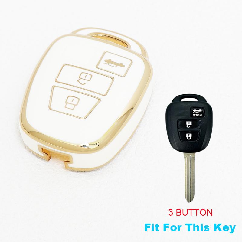 Soft Tpu Car Key Cover Case Keyless For Toyota Camry Rav4 Corolla Tacoma Vios Prius C Highlander Accessories