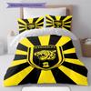 Al-Ittihad Club Pattern Bedding,Quilt Set Quilt Cover Pillowcase Home Birthday Gift (1 * duvet cover + 2 * pillowcase, without core)