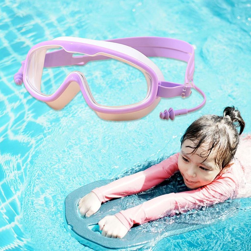 Kids Swim Goggles Boys Girls Leakproof Portable Eye Protection Water Resistant Pool