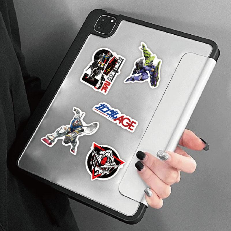 60Pcs Gundam Cartoon Graffiti Stickers Waterproof Diy Decals For Phone Laptop Ipad Luggage Notebook Skateboard Thermos Decor
