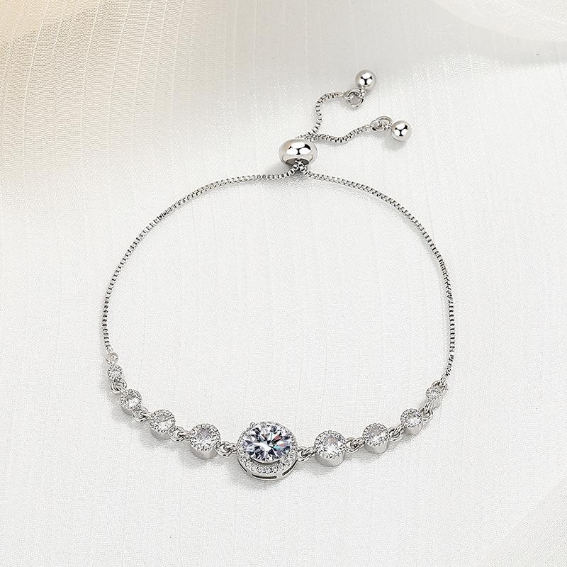 New 925 Sterling Silver Bracelet AAA Zircon High Quality Romance Bracelet Chain For Women Engagement Party Wedding Jewelry Gift
