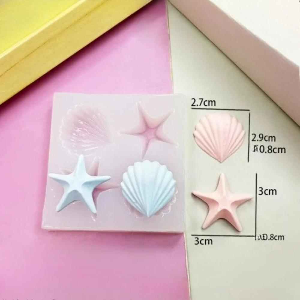 Ocean Series Silicone Molds Shell Starfish Conch Crab Crystal Epoxy Mold DIY Candle Handmade Decorations for Jewelry Pendent