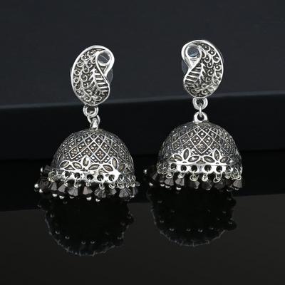 Oxidized Black Jumka Beads