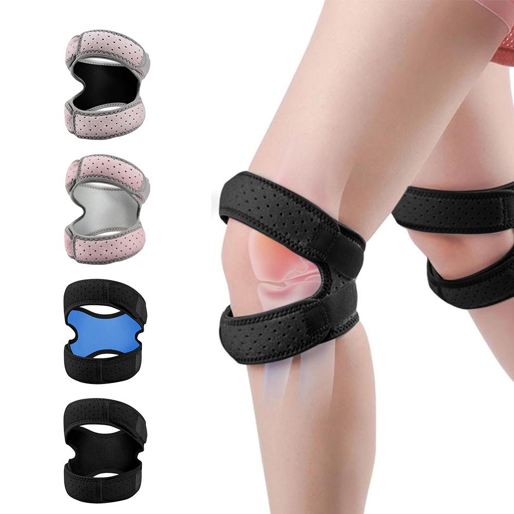 1Pc Knee Brace Plus Size Dual Patella Support Adjustable Neoprene Stabilizer for Meniscus Tear Arthritis Tendonitis Relief
