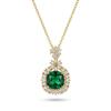 Women's Japanese-Korean Style Zircon Emerald Jewelry Set: Necklace, Ring, Earring, and Elegant Clavicle Chain