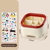Creative Cartoon Desktop Storage Box Multi Functional Dustproof Space Saving For Student Desk Office