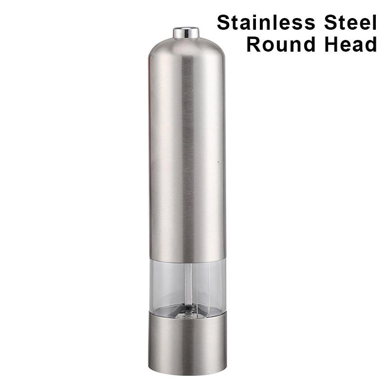 1/2Pcs Electric Salt Pepper Grinder Set One Handed Operation Stainless Steel Spice Mill With Light Automatic Pepper Grinde