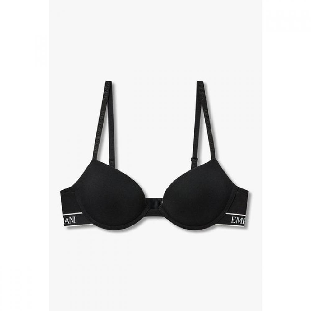 Emporio Armani Women S puSh Up Bra Color Block Banding Jacquard Logo  0826185503 75A