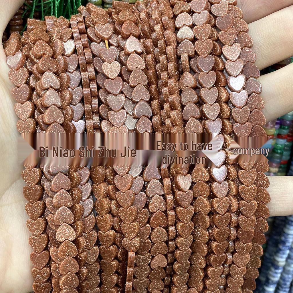 6mm herzförmige Kristallachat-Perlen: Tigerauge, Grüner Aventurin für DIY-Schmuck und Armbänder