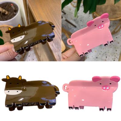 Cartoon Tier Acetat Haarspange Starker Halt Krallenklemme Studenten Haarspange für Kinder und Erwachsene