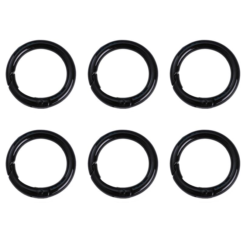 2/5/10Pcs Alloy Spray Painted Open Ring Spring Buckle Clasps For Key Bag Accessories