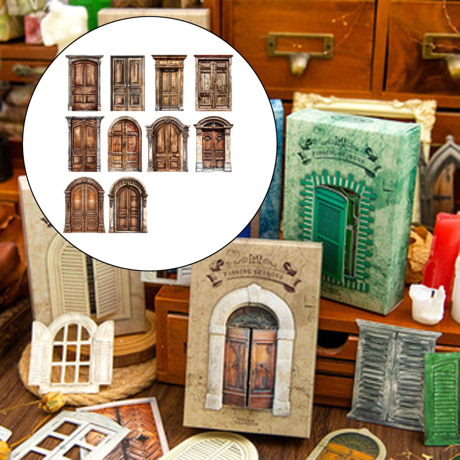 

10 штук Декоративная бумага для скрапбукинга Картон Наклейки Эстетичный Винтажный с узором style C