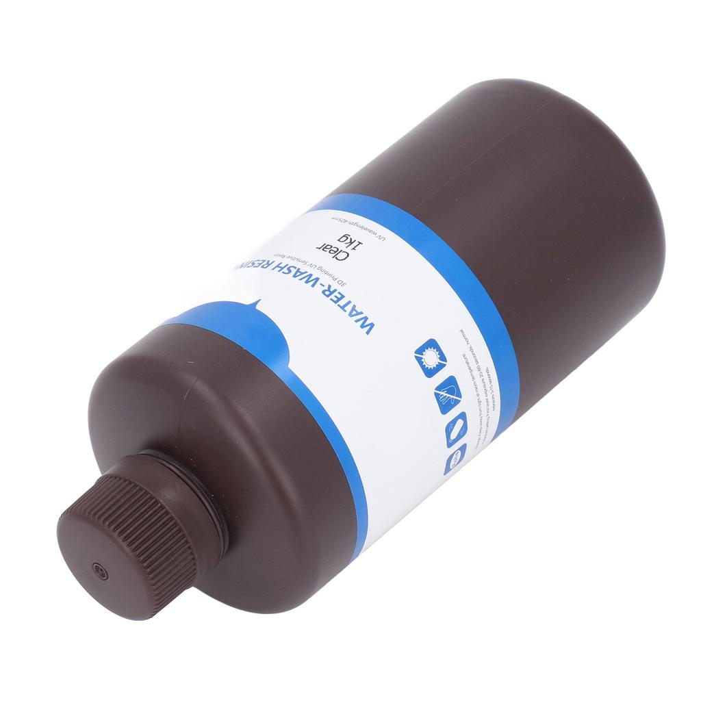 3D Print Resin Castable Water Washable UV Curing High Resolution 80 Shore Hardness 1KG Transparent