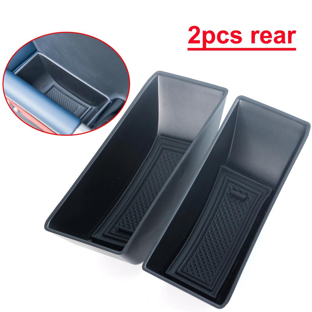 Car Front Rear Door Side Organizer Tray Storage Box For BYD Atto 3 Yuan Plus 2022 2023 2024 Car Interior Accessories