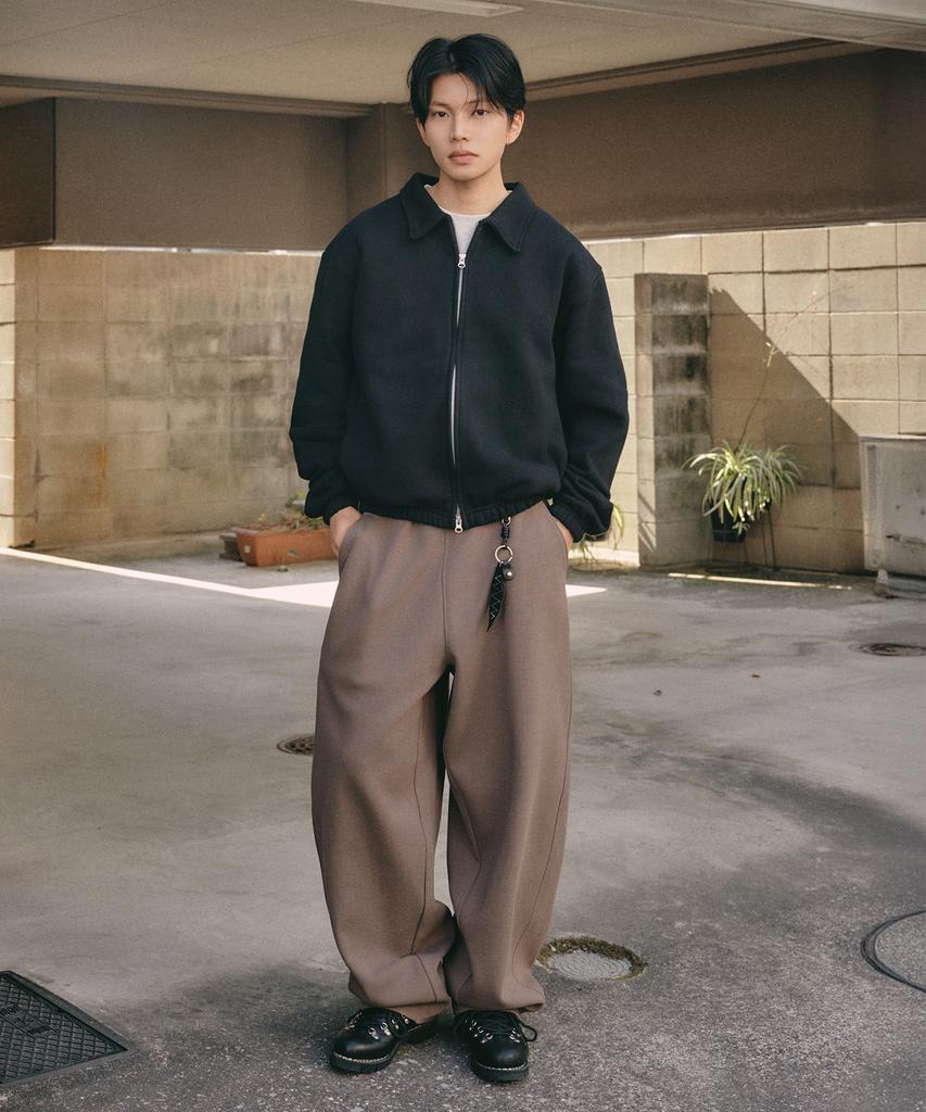 XERO Collar Two-Way Sweatshirt [Black]