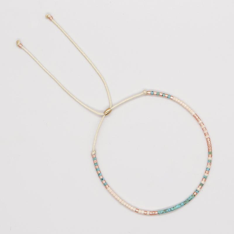 Colorful Boho Handmade Beaded Bracelets Seed Bead Stackable Strand Friendship Bracelet Summer Beach Vacation Jewelry Gift