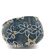 Spring Summer Newsboy Hat Women Sequins Embroidered Flower Beret Denim Retro Progressive Hat
