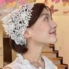 Cotton Floral Knitted Headband Breathable Crochet Bandana Bohemian Hair Band  Head Decoration