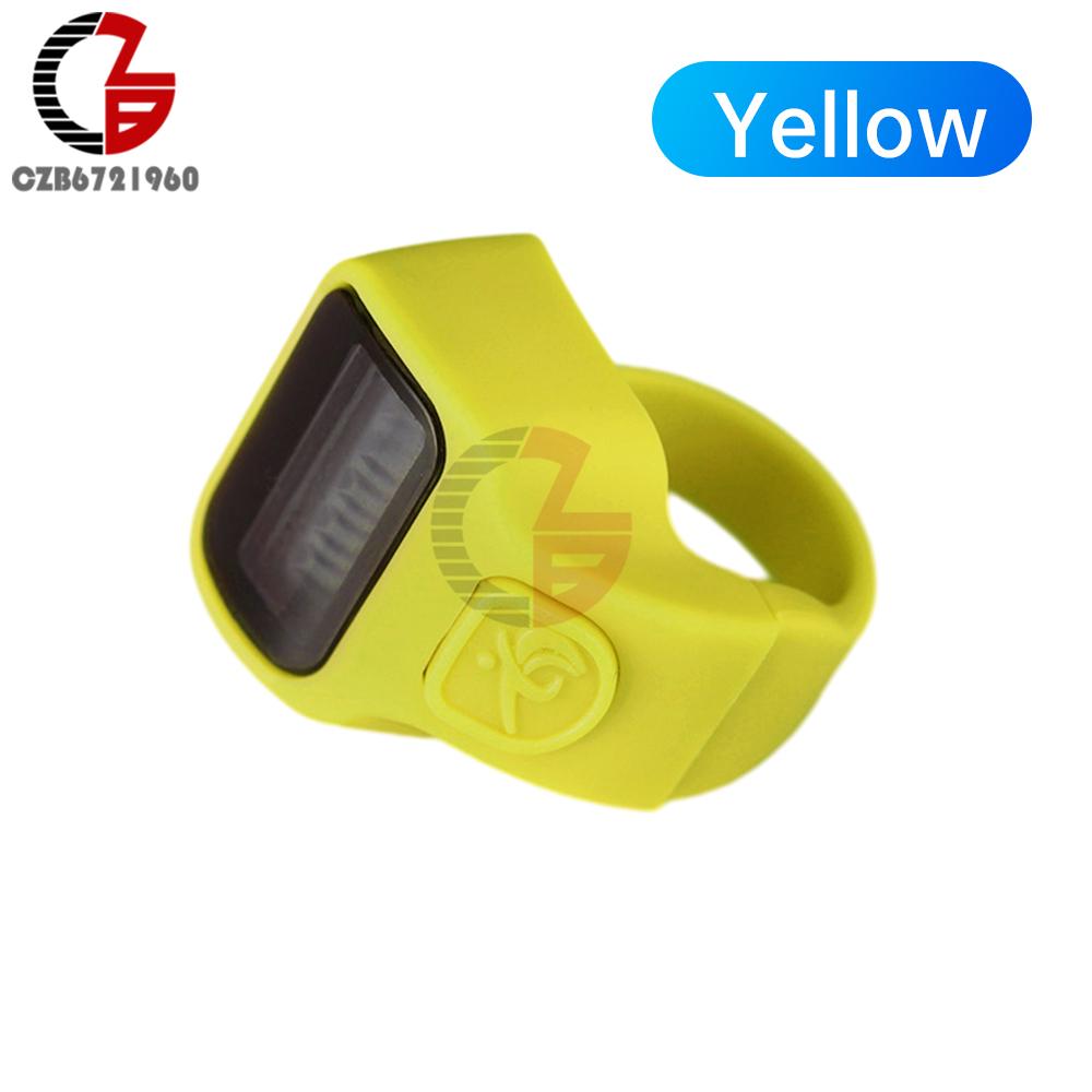 Handheld Electronic Counter Tasbih Finger Rings Tasbeeh Counter LED Display Electronic Finger Clicker Bead Timer Counting