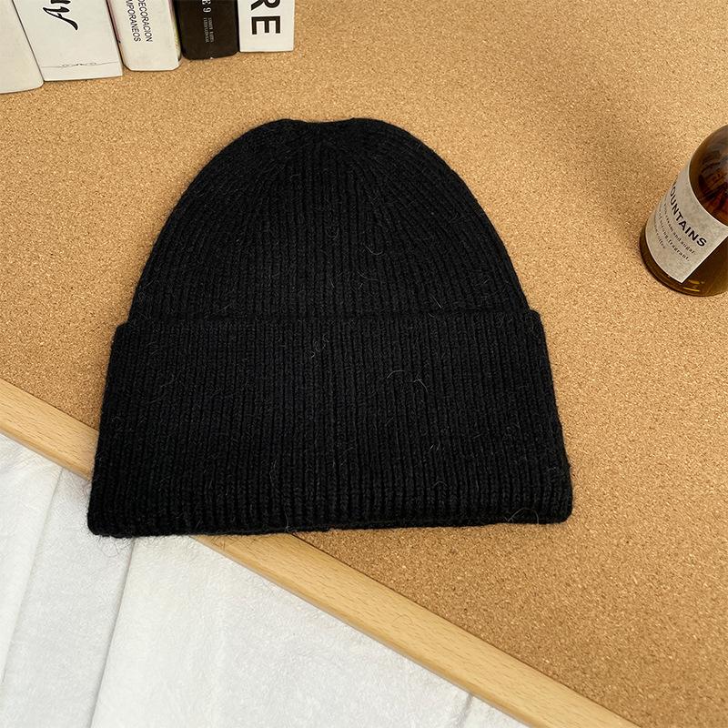 

Japanese Cute Light Board Woolen Hats for Couples Outdoor Simple Large Head Circumference To Keep Warm and Protect Ears One Size