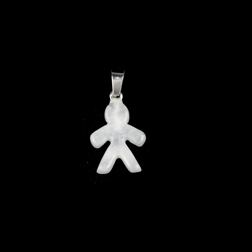 1Pcs Small Pendant Natural Stone Men-Shaped Pendant For Jewelry Making DIY Earrings Necklace Bracelet Accessory