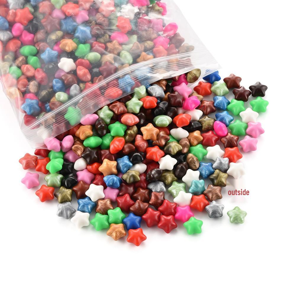 Mixed Color Star Sealing Wax Beads for Envelopes, 100 Pieces, Retro Fire Paint Seal Wax