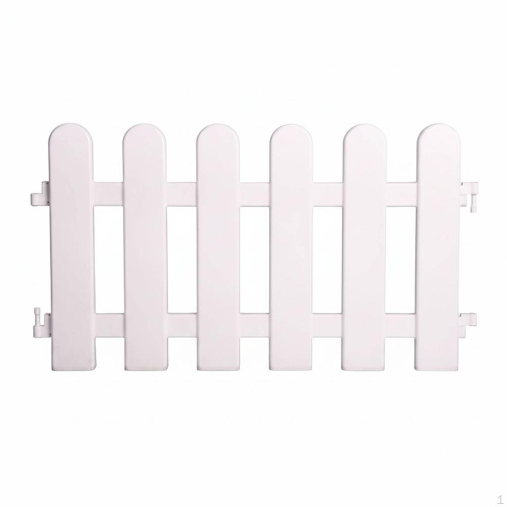 Picket Garden Fence Panels PVC Long Lasting Simple Connect for Vegetable Patches