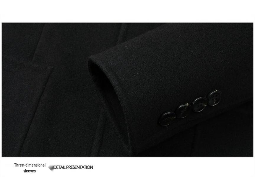 Men's Business Casual Double-Faced Wool Suit and Trendy Coat - 2025 Autumn/Winter Collection