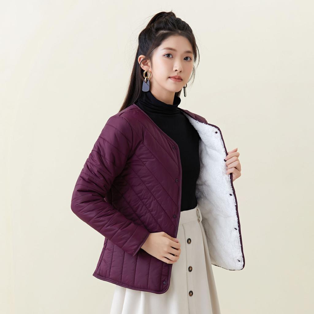 Winter Ms. Slim Mom Clothing Cotton Clothing Padded Thickened and Enlarged Cotton Jacket Liner Middle-aged Women's Female Models Cotton Jacket 2377