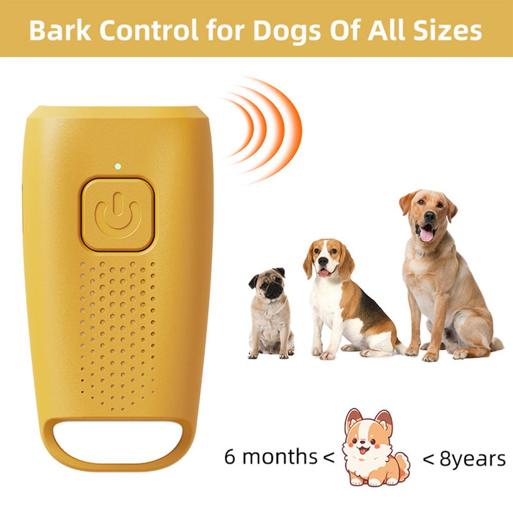 Upgraded Dog Stops Barking &scares Wild Dogs With Strobe Lights + 40kHz Sound (50ft Range).Safe,humane & Portable For Walks/outdoors